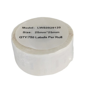 Etykiety do DYMO LW S0929120 25mm x 25mm 750szt etykiet na rolce