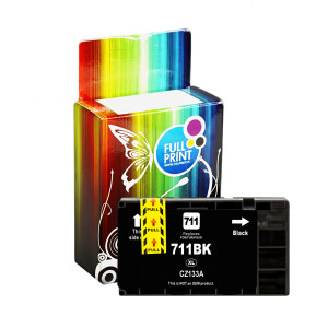 Tusz Zgodny z HP 711 (CZ133A) Zamiennik czarny - 80ml - do HP DESIGNJET T 520, 120, 520