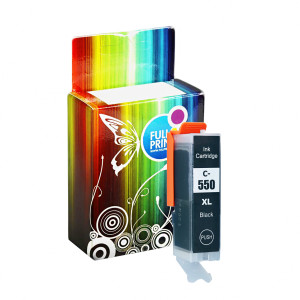 Tusz Zgodny z CLI-551 PGI-550 (PGI550BK) Zamiennik czarny - 25ml - do CANON PIXMA MG 7150, 6450, 6650, 5650, 7550