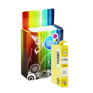 Tusz Zgodny z S22 SX125 SX130 SX235 (T12844010) Zamiennik żółty - 15ml - do EPSON STYLUS SX 125, 420W, 425W, EPSON STYLUS S 22, EPSON STYLUS OFFICE BX 305F