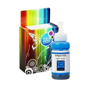 Tusz Zgodny z 664 (T66424A) Zamiennik błękitny / turkusowy / niebieski - 70ml - do EPSON L 1300, 455, 365, 130, 120