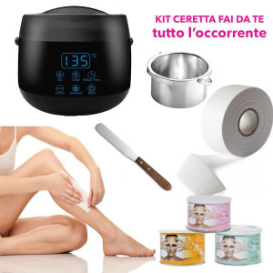MELCAP KIT CERETTA FAI DA TE CERA SCALDACERA FORNELLO ROTOLO TITANIO