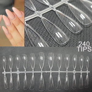 TUTTOPERLESTETICA 240 TIPS PUNTE PER GEL A MANDORLA