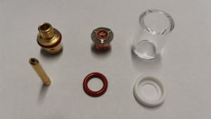 Kit GAS SAVER PIREX per torcia Tig 9 20, 1.6mm