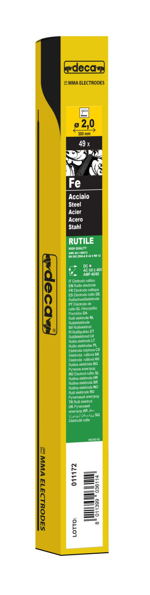 DECA 49 elettrodi rutili 2x300mm