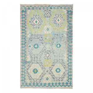 Unamourdetapis Tapis d'orient géométrique, tissé plat en laine, KILIM 14