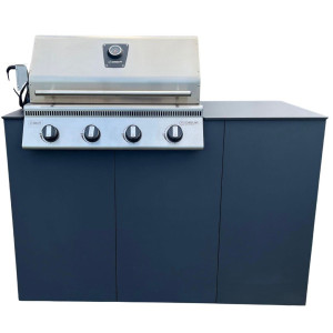Grillmodul SMAA 001 inkl. Schickling Gasgrill Hermann XL Classic made in Germany