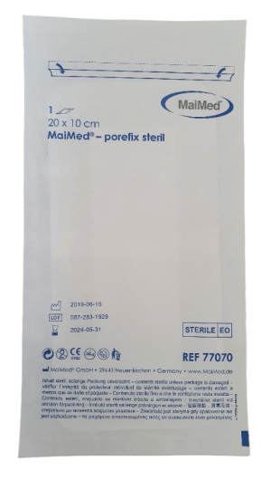 Porefix Jałowy plaster pooperacyjny 10x20 cm 1 sztuka Maimed