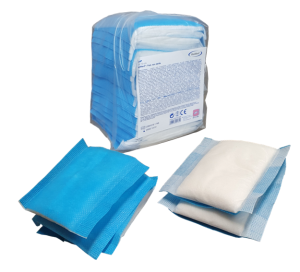 Kompresy chłonne niejałowe 10 cm x 10 cm PAD 25 sztuk Maimed