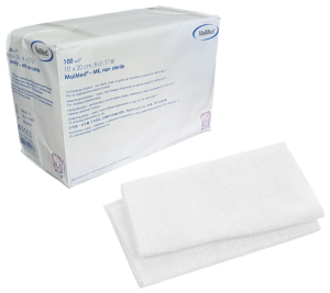 Kompresy z gazy niejałowe 8 warstw 17 nitek 10 cm x 20 cm 100 sztuk MK Maimed