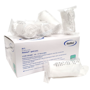 Elastyczne opaski mocujące 6 cm x 4 m bandaż 20 sztuk Glatt Lux Maimed