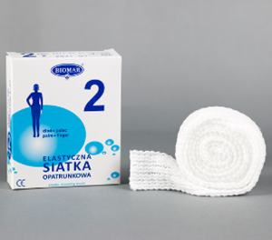 Elastyczna siatka opatrunkowa ( NR 2 ) na dłoń palec 2,5 cm x 1 m Biomar