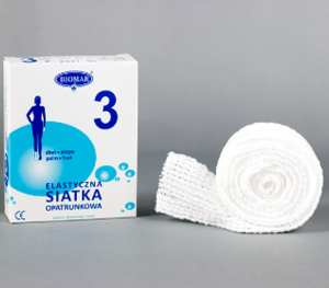 Elastyczna siatka opatrunkowa ( NR 3 ) na stopę dłoń 3,5 cm x 1 m Biomar