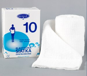 Elastyczna siatka opatrunkowa ( NR 10 ) na biodra brzuch 13,5 cm x 1 m Biomar