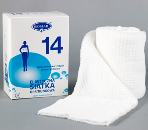 Elastyczna siatka opatrunkowa ( NR 14 ) na klatkę piersiową brzuch 14 cm x 1 m Biomar