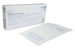 Porefix Jałowe transparentne plastry pooperacyjne 10x25 cm 25 sztuk Maimed