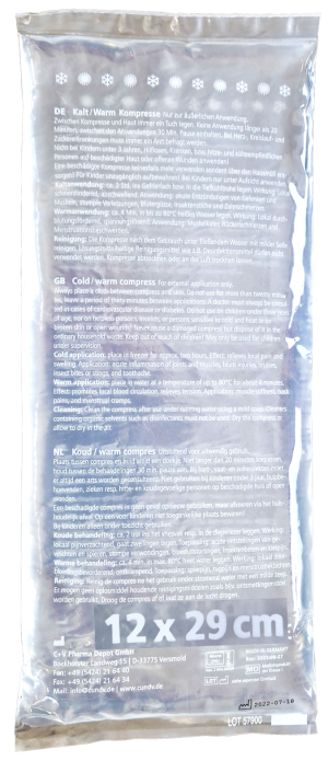 Okład żelowy ciepło-zimno 12 x 29 cm