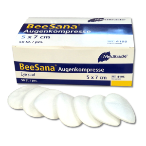 Kompresy oczne chłonne niejałowe 5x7 cm EYEPAD 50 sztuk Meditrade