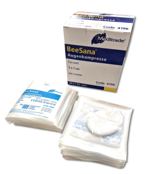 Kompresy oczne chłonne jałowe 5x7 cm EYEPAD 25 sztuk Meditrade