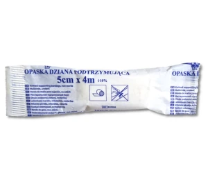 Opaska dziana podtrzymująca 5cm x 4m 1 sztuka Biomar