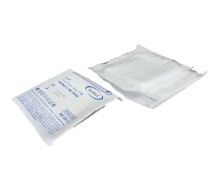 Kompresy jałowe z gazy 10 cm x 10 cm 12 warstw 17 nitek 1 x 5 sztuk MK Maimed