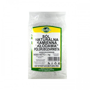 Sól Kłodawska niejodowana półgruboziarnista 1 kg Smakosz