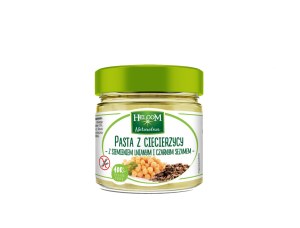 Pasta z ciecierzycy z siemieniem lnianym i czarnym sezamem 190 g KETO Helcom