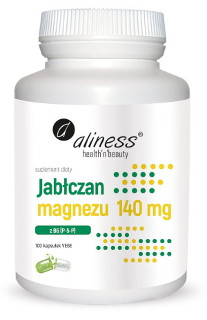 Jabłczan Magnezu z B6 100 kapsułek Aliness