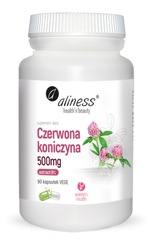 Czerwona Koniczyna Extract 8% 500mg 90kapsułek Aliness
