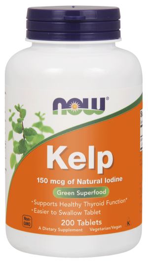 Kelp - Algi Morskie 150mcg 200 tabletek Now Foods