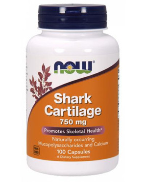 Shark Cartilage (Chrząstka rekina) 750 mg 100 kapsułek Now Foods