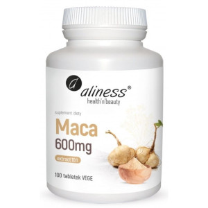 Maca Ekstrakt 10:1 600mg 100 tabletek Aliness