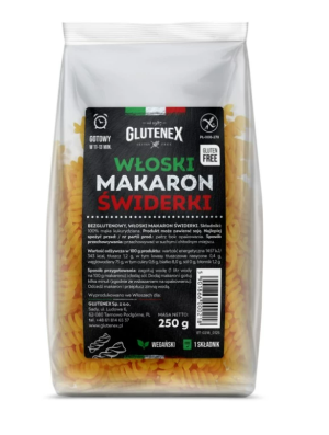 Włoski makaron świderki 250g Glutenex