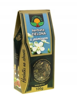 Herbata zielona liściasta z jaśminem 100 g Natura Wita