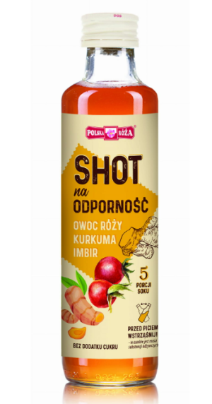 Shot na odporność 250 ml Polska róża