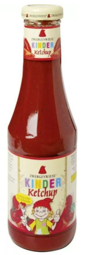 Ketchup Dla Dzieci Słodzony Syropem Jabłkowym Bio 500 ml - Zwergenwiese