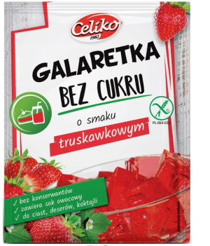 Galaretka truskawkowa bez cukru 14g Celiko