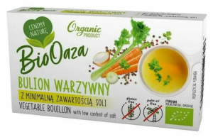 Bulion warzywny z minimalną zawartością soli 60 g BIOoaza