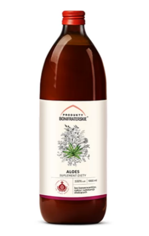 Sok z Aloesu 1000ml Produkty Bonifraterskie