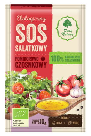 Sos sałatkowy pomidorowo-czosnkowa 10g Dary Natury
