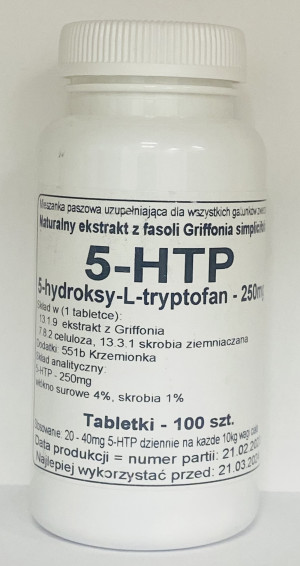 5-HTP 5-hydroksy L-trypotofan 250mg Podkowa