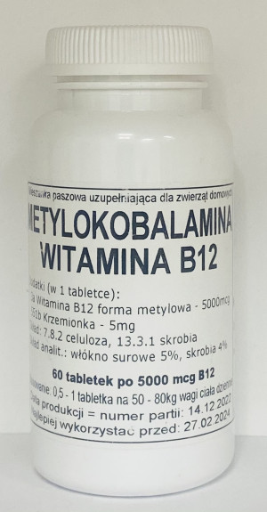 Witamina B12 5000mcg 60szt. Podkowa