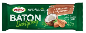Baton daktylowy z kokosem i migdałami 40 g TarGroch