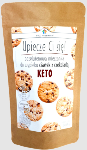 Mieszanka na ciastka z czekoladą KETO bezglutenowa 365g Pięć Przemian