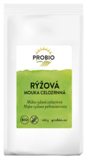Mąka ryżowa pełnoziarnista 450g PROBIO BIO