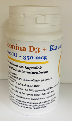 D3 50 000 IU + K2MK7 350mcg 60 kapsułek BIOLEK - PROMOCJA-KUP 2 SZT A 3-CIĄ WYŚLEMY ZA 19 ZŁ