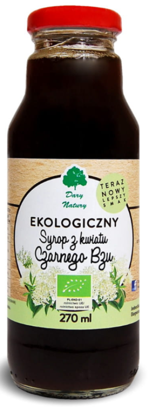 Syrop z kwiatu czarnego bzu 270ml Dary Natury