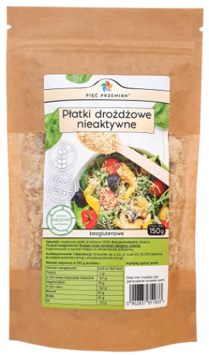 Płatki drożdżowe nieaktywne 150g Pięć Przemian