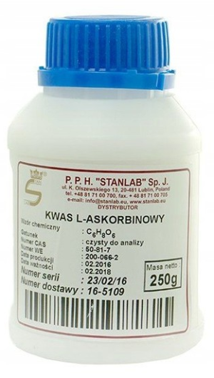 Kwas L-Askorbinowy  250g CZDA Stanlab
