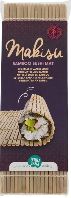 Mata bambusowa Makisu do sushi 24 x 24 cm - Terrasana